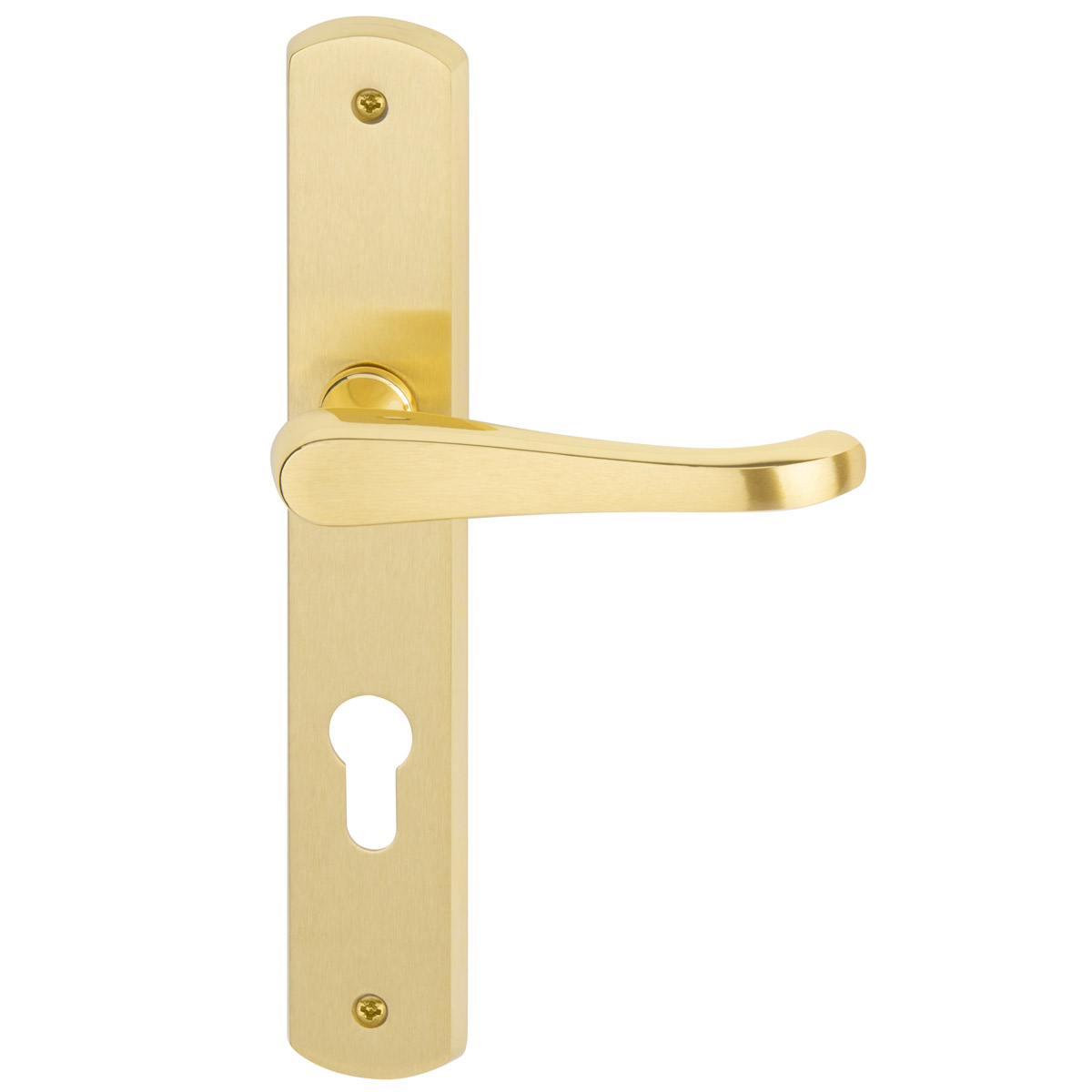 Polished / satin brass