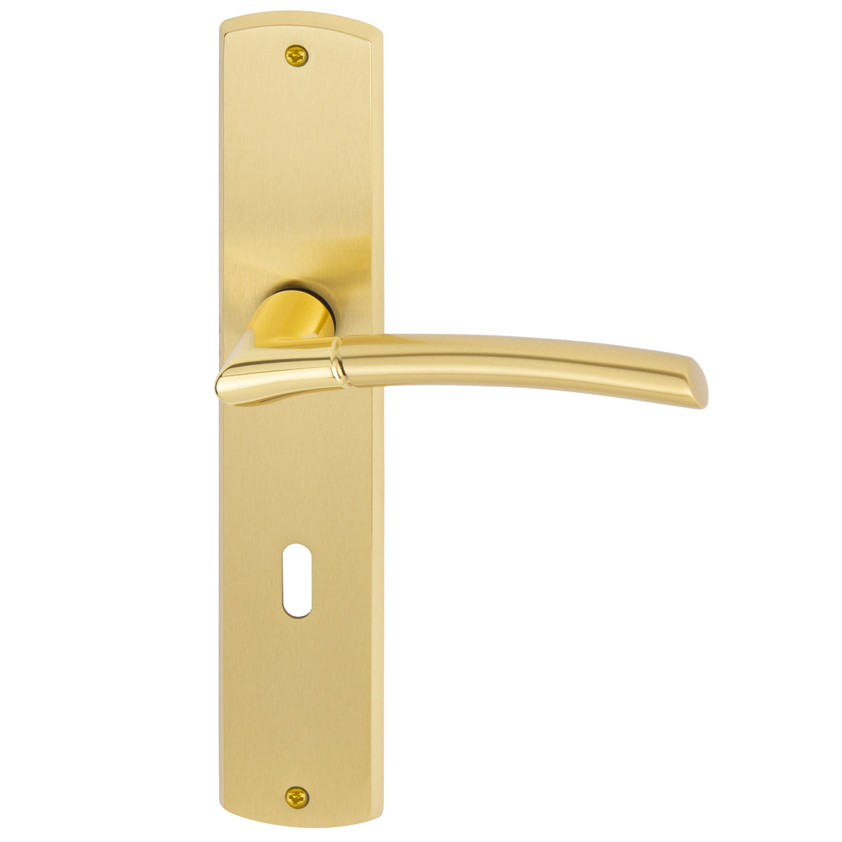 Polished / satin brass
