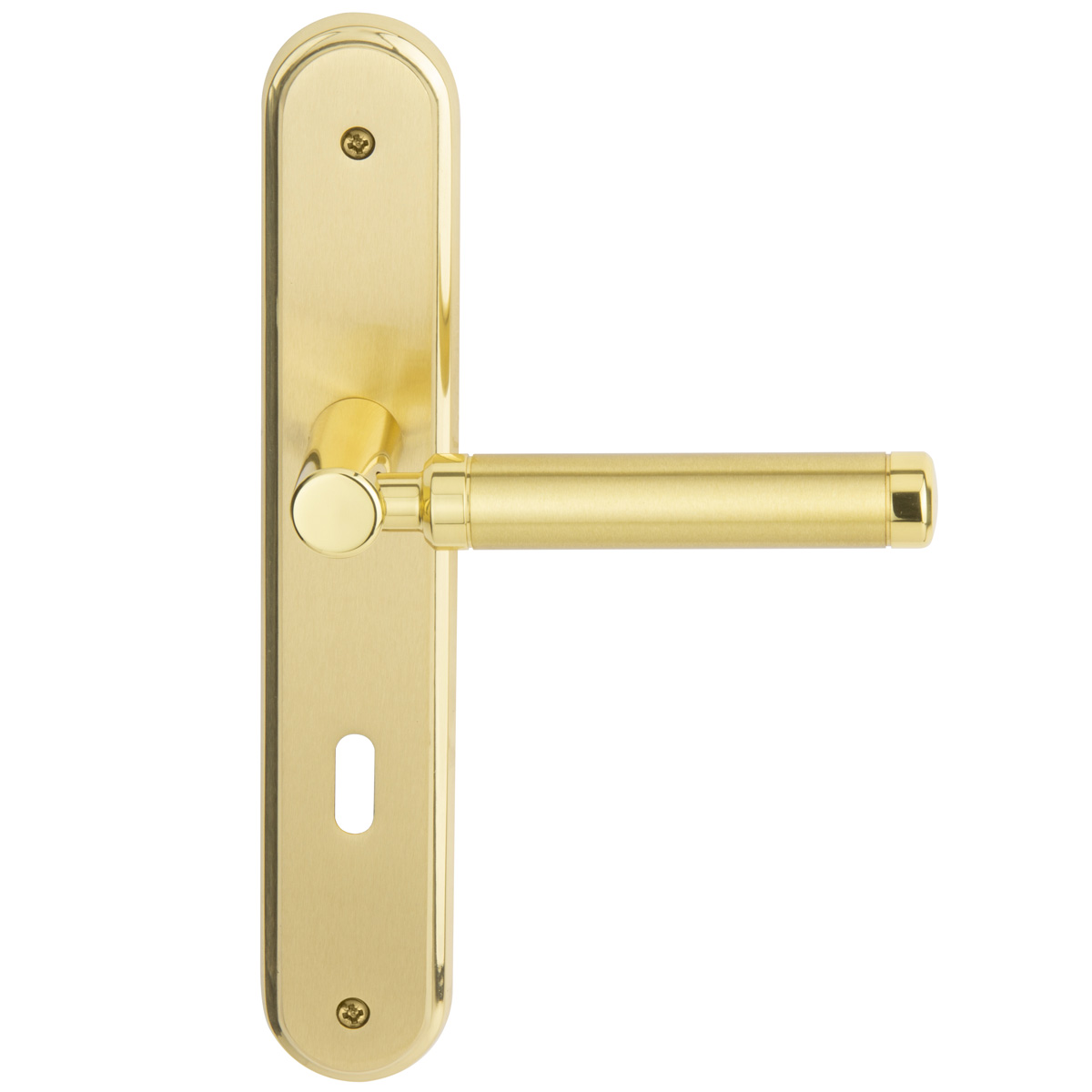 Polished / satin brass